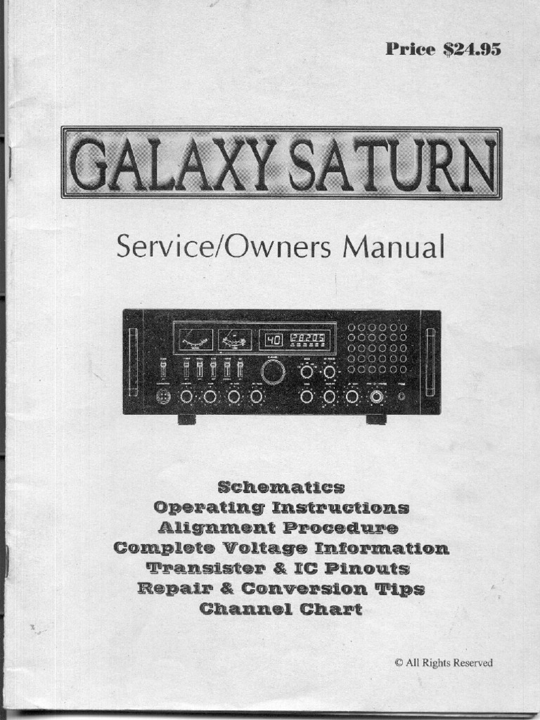 Galaxy Saturn CB Radio Dust Cover With Rack Handles - Signature Series