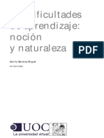 Emilio Sánchez Miguel - Las Dificultades de Aprendizaje Noción y Naturaleza