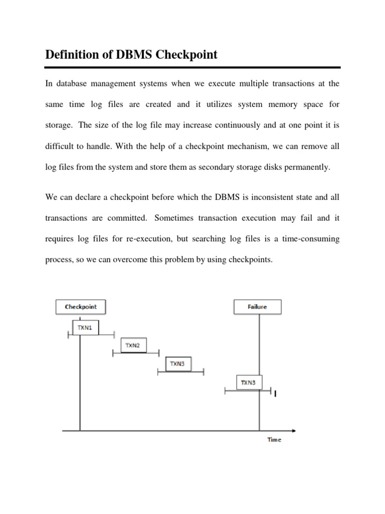 Understanding DBMS Checkpoints | PDF | Database Transaction | Databases
