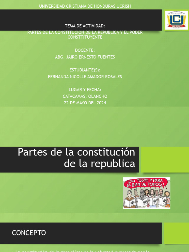 Partes de la Constitución y Poder Constituyente | PDF | Constitución ...