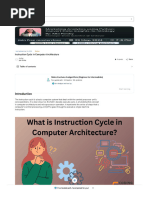 Instruction Cycle in Computer Architecture - Naukri Code 360