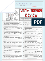 English - IX A - Revising Tenses