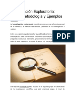 Investigacion Exploratoria Tipos Metodol