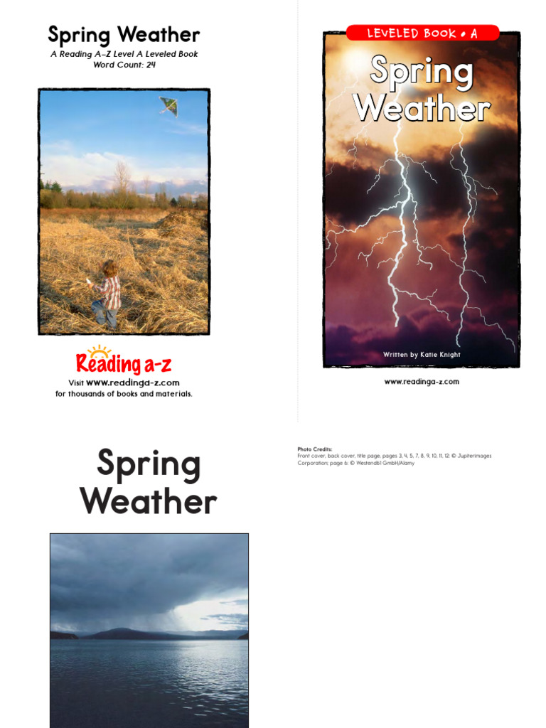 RAZ-A 012 Spring Weather | PDF | Linguistics | Human Communication