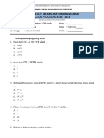 Soal Try Out Kecamatan Matematika