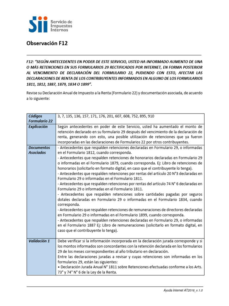 Instrucciones para Formulario F12 Digital | PDF | Finanzas y dinero ...