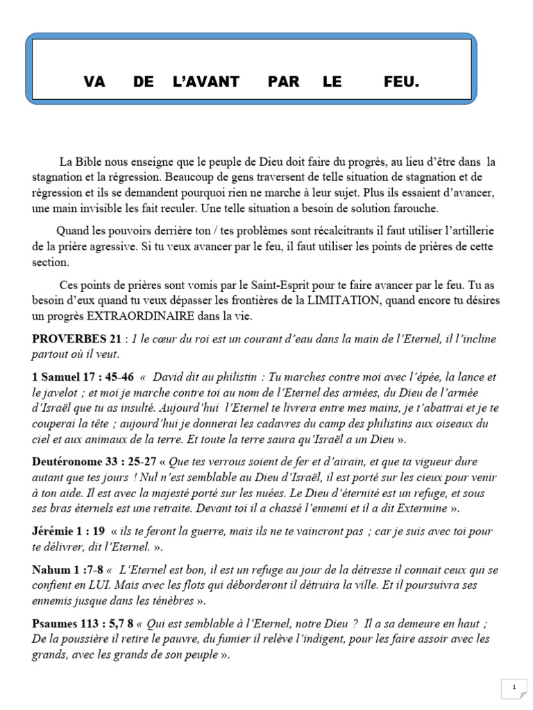 Avancer par la prière et la foi | PDF | Jésus | Dieu