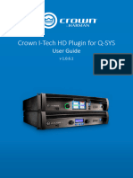 Crown I-Tech Plugin For Q-Sys User Guide 1.0.6.1