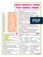 Present Perfect Tense VS Past Simple Tense Worksheet 1