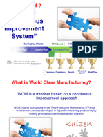 World Class Manufacturing For Continuous Improvement