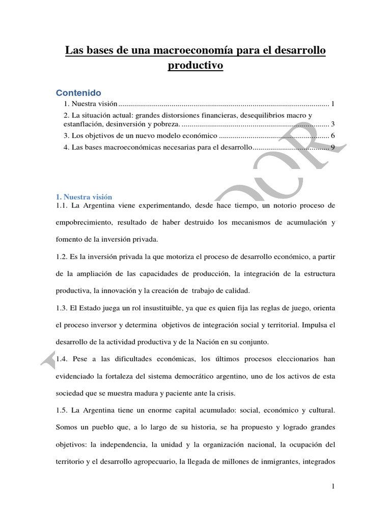Una macro para la producci n versi n 06 07 22 pdf pdf inflaci n