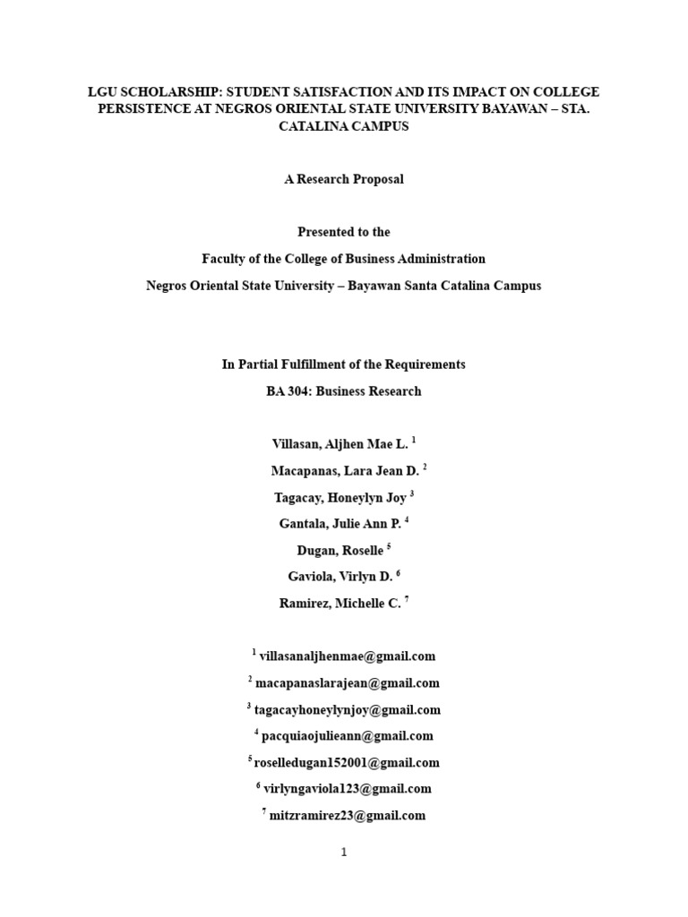 LGU Scholarship Impact on Student Success | PDF | Statistics