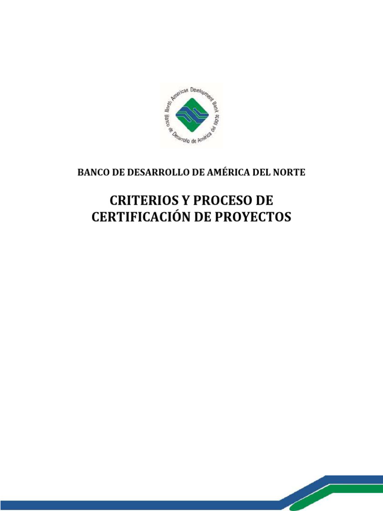 Criterios - de - Certificacin - Bdan FORMULACION DE PROYECTOS | PDF ...