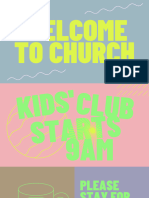 Colourful Neon Cool Typographic Minimalist Lined Church Presentation