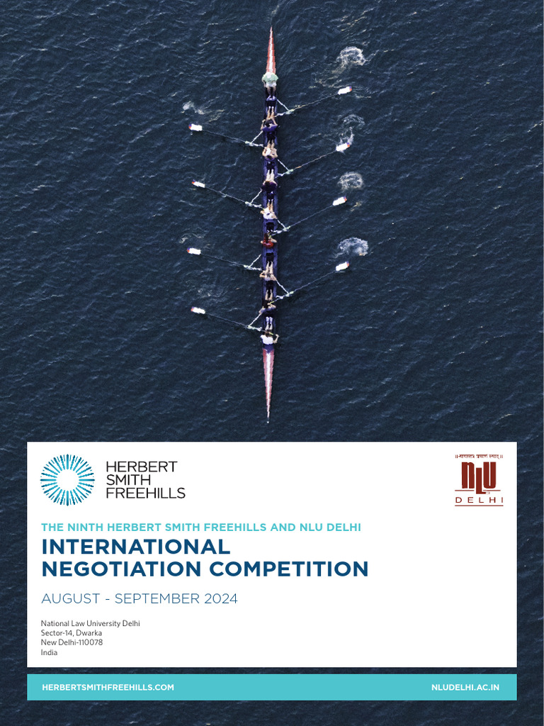 HSF-NLU Delhi Negotiation Competition 2024 | PDF | Finance & Money ...