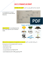 Grade 6 Lesson 1 Impact on Land Term 3 مخلص الدرس الأول من الكتاب