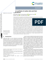 Green Synthesis of Carbon Dots and Their Applications