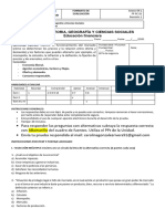 Prueba de Historia y Geografía Educación Financiera