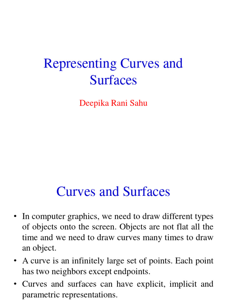 Implicit and Explicit Curves in Graphics | PDF