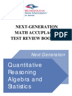 Quantitative Reasoning Algebra and Statistics Review Booklet