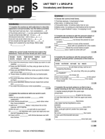 Focus 2 Unit 4 Test Answer Key | PDF