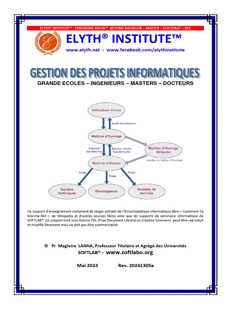 Elyth® Institute™: Gestion Des Projets Informatiques | PDF | Informatique