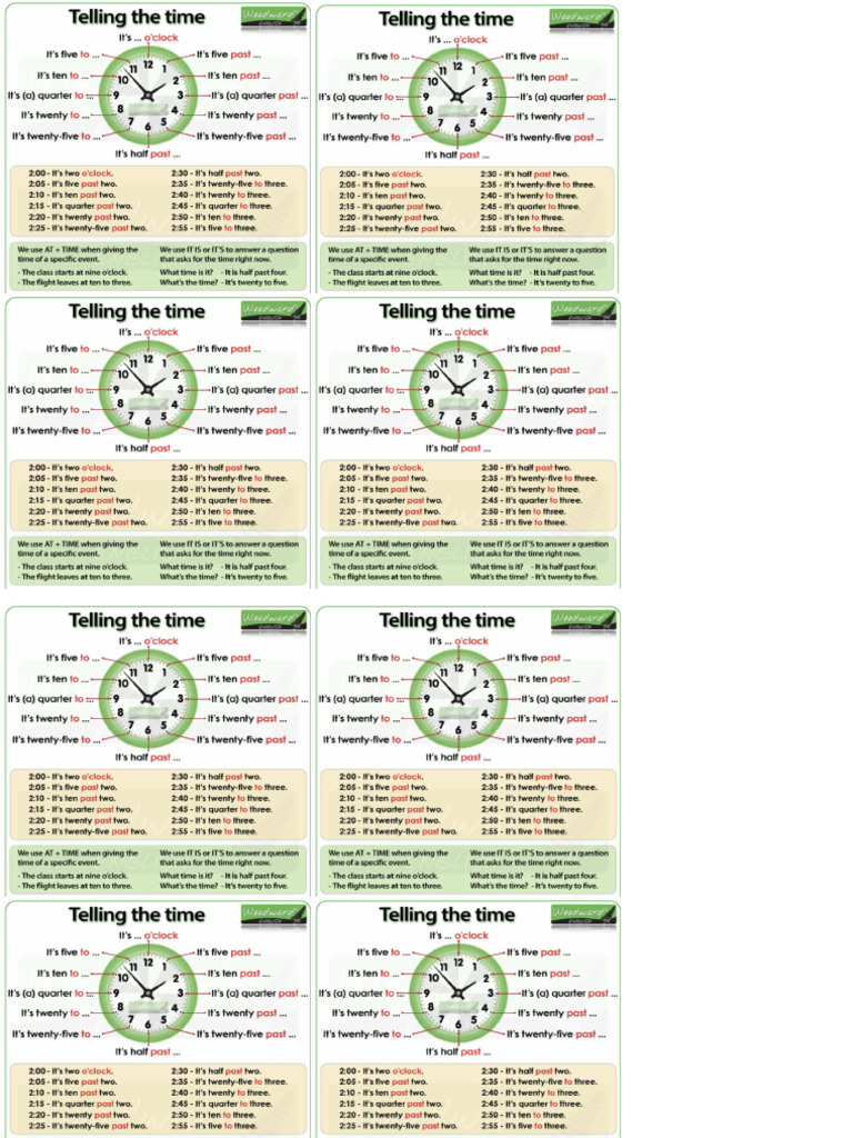 Telling The Time Pdf