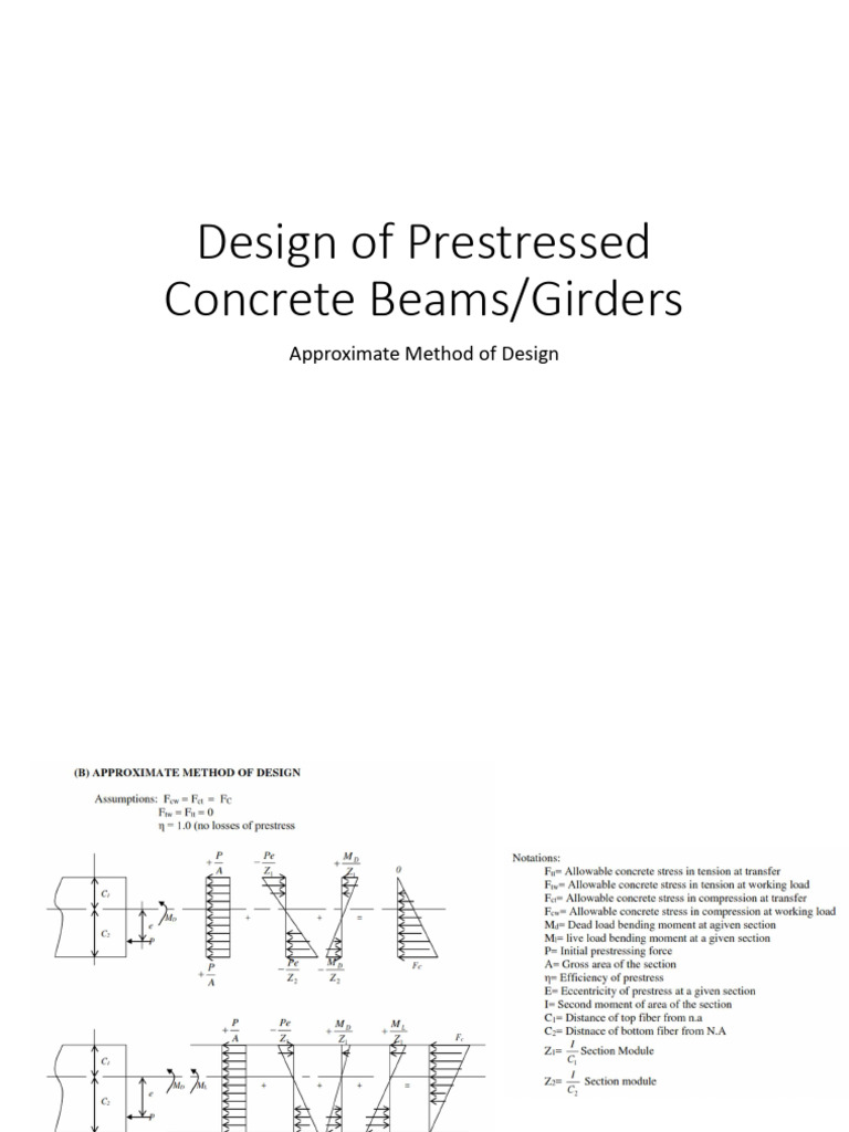 Prestressed Concrete Beam Design | PDF | Prestressed Concrete | Beam ...