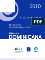 Informe de Progreso Educativo 2010- Republica a