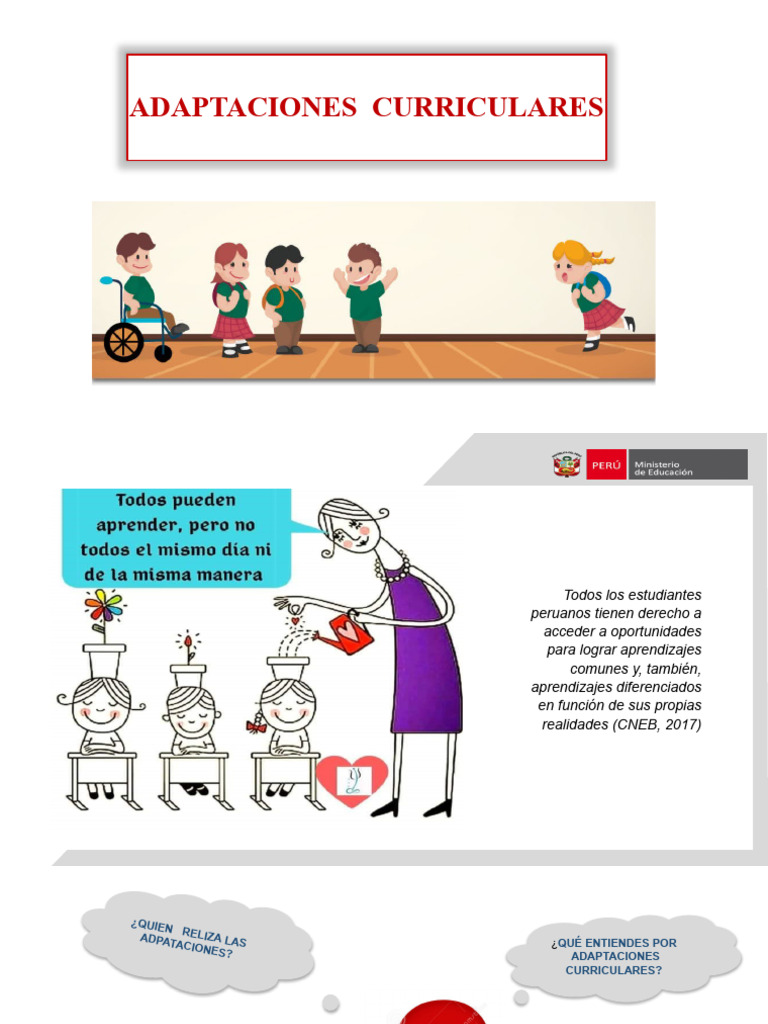 Adaptaciones Curriculares | PDF | Aprendizaje | Plan de estudios