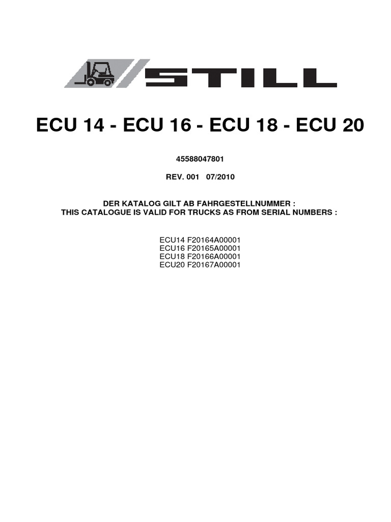 Ecu - De-En Still Ecu | PDF