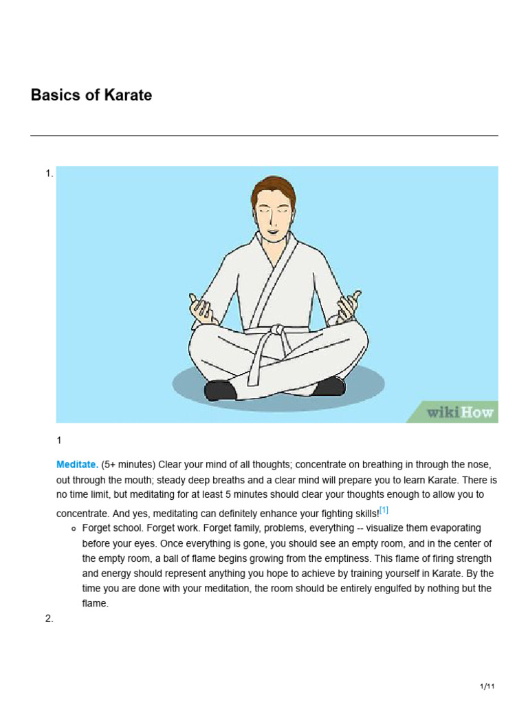 How to teach yourself the basics of karate pdf