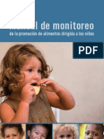Manual de monitoreo de la promoción de alimentos dirigida a los niños