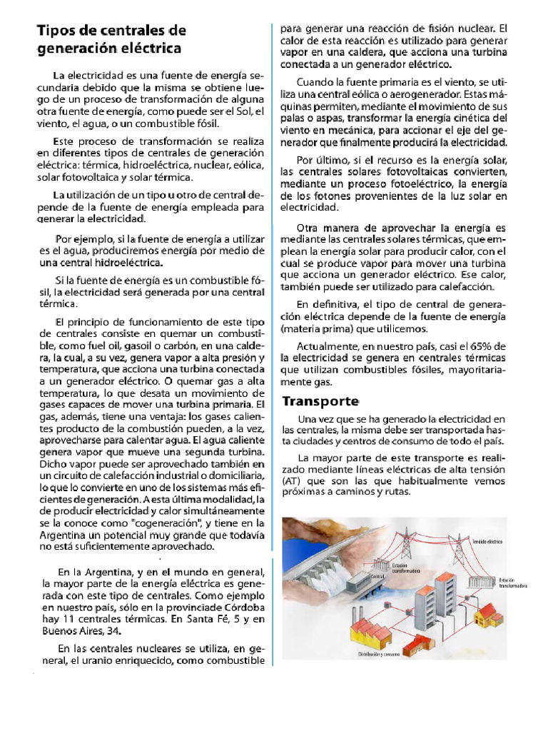 Centrales de Generacion Electrica | PDF