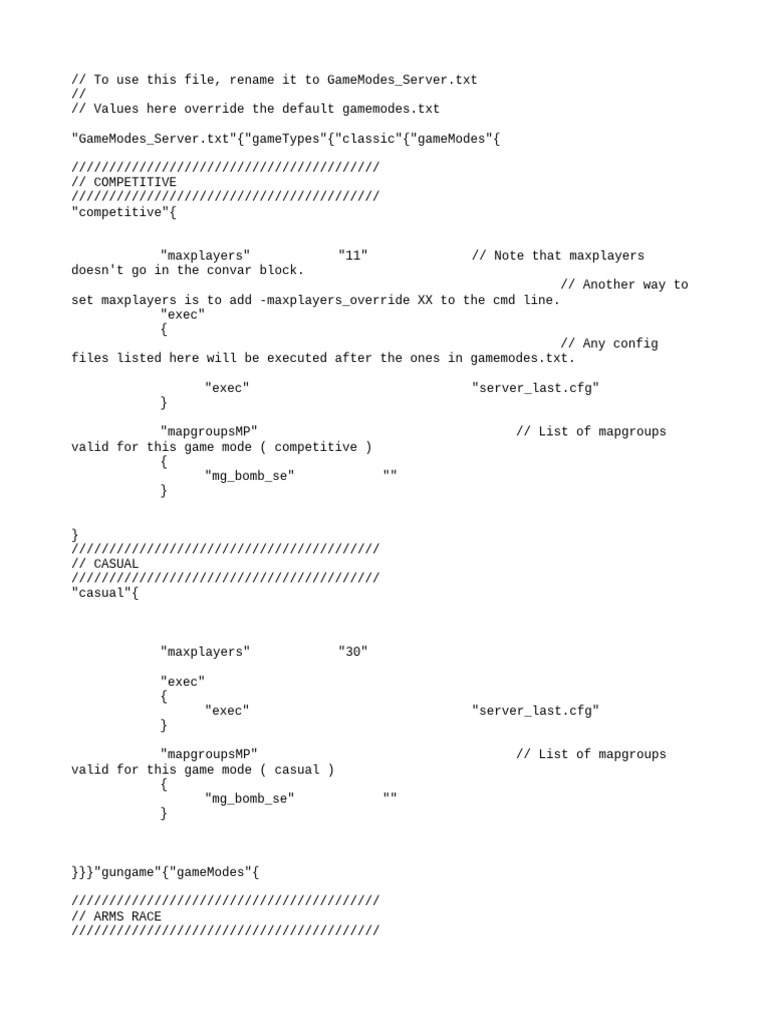 Gamemodes Server PDF Computing Software