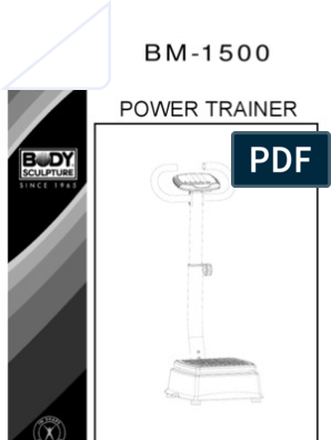 BM1500 Power Trainer Manual, PDF, Anatomical Terms Of Motion