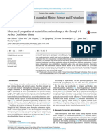 Mechanical Properties of Material in A Mine Dump at The Shengli