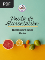 Pauta de Alimentación Nicole Neyra Reyes - 1