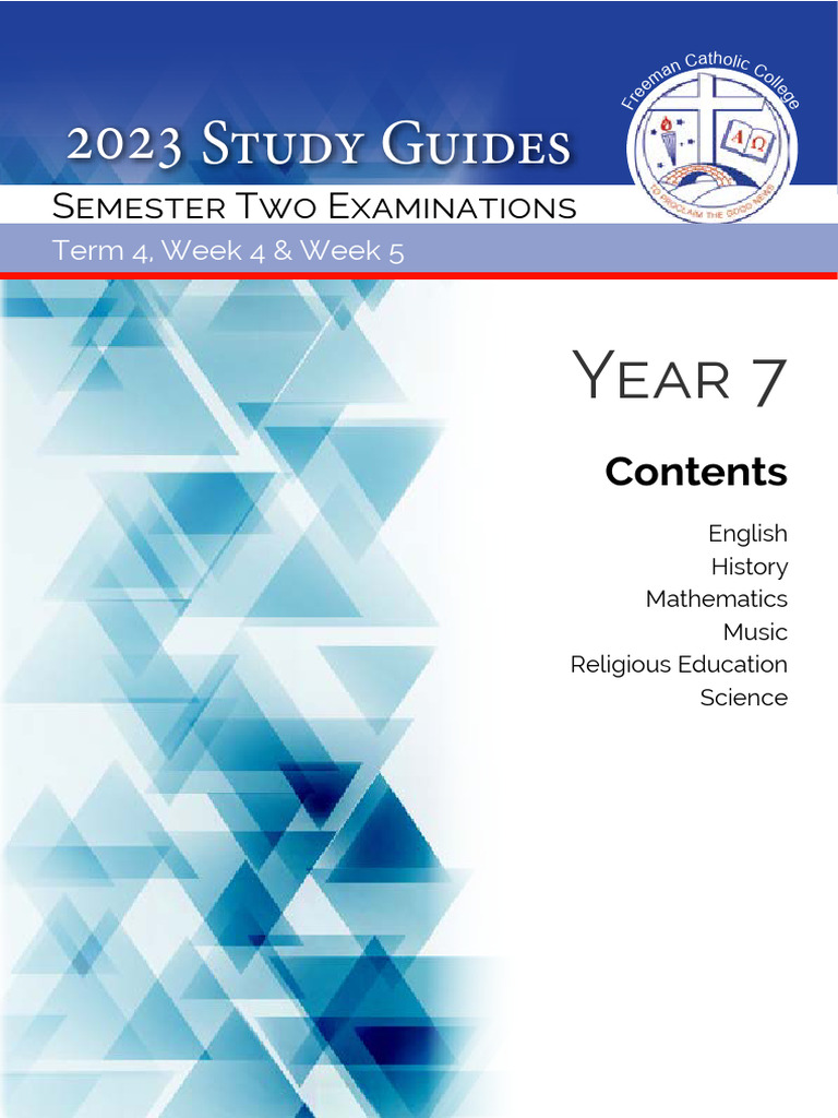 2023-year-7-study-guide-sem2-pdf-taxonomy-biology-adjective
