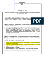 DECRETO 1290 2009 Evaluación Aprendizaje