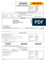 DHL Shipping Invoice Template