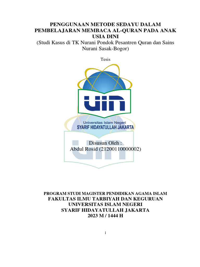 Metode Sedayu untuk Pembelajaran Al-Quran | PDF