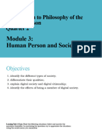 IPHP Module 3 Human Person and Society