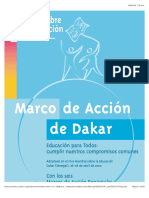Arco de Acción de Dakar - Educación para Todos - Cumplir Nuestros Compromisos Comunes (Con Los Seis Marcos de Acción Regionales)