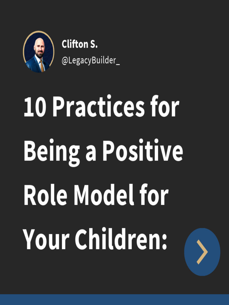 10 Ways to Be a Positive Role Model | PDF | Psychological Resilience ...