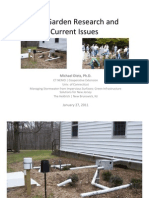 New Jersey Rain Garden Research and Current Issues: Green Infrastructure Solutions For New Jersey