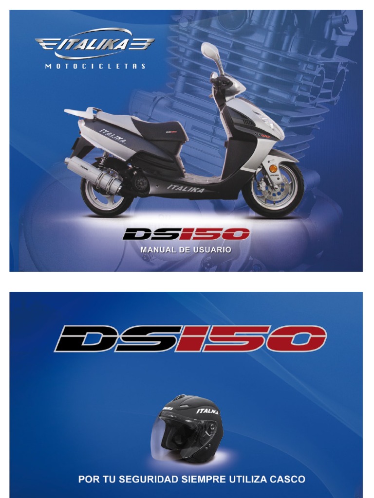 Manual de Usuario Motocicleta Italika DS 150 | PDF | Motocicleta ...