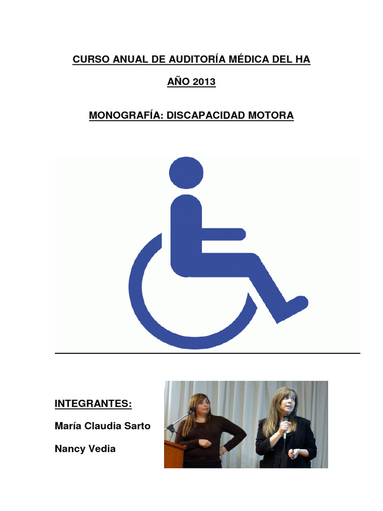 Discapacidad Motora 2013 | PDF | Accesibilidad | Invalidez