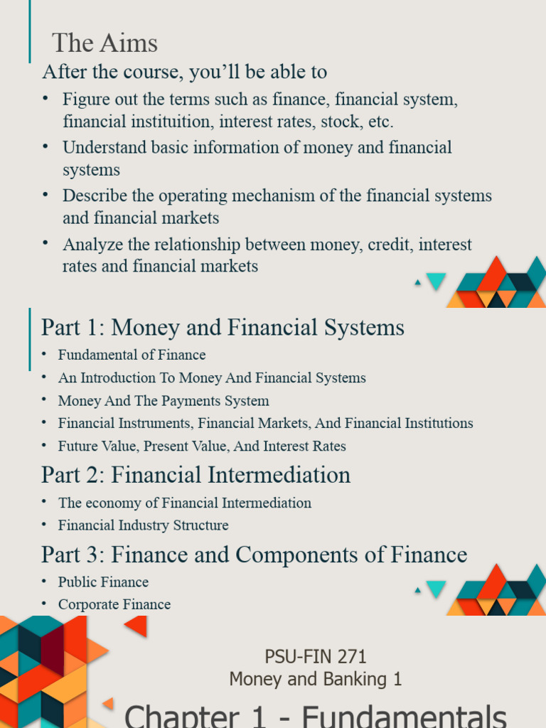 Understanding Finance and Financial Systems | PDF | Money | Financial ...