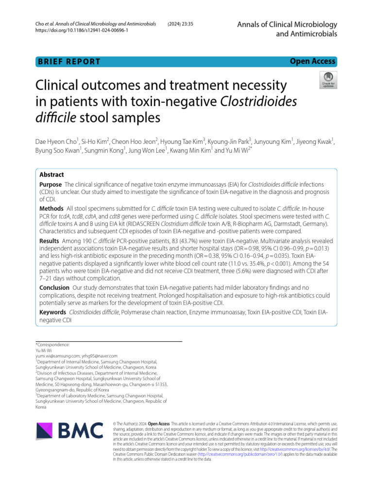 Clinical Outcomes and Treatment Necessity in Patients With Toxin ...